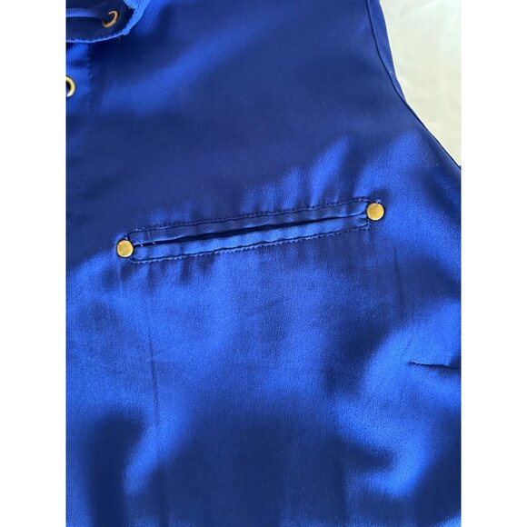 Royal Blue Sleeveless Lace-Up Casual Dress size 1X - Picture 10 of 13